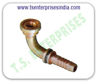 Hydraulic Bends 90 degree Hydraulic Female Bends 45 degree Hydraulic hose pipe fitting Bends manufacturers suppliers in india punjab ludhiana